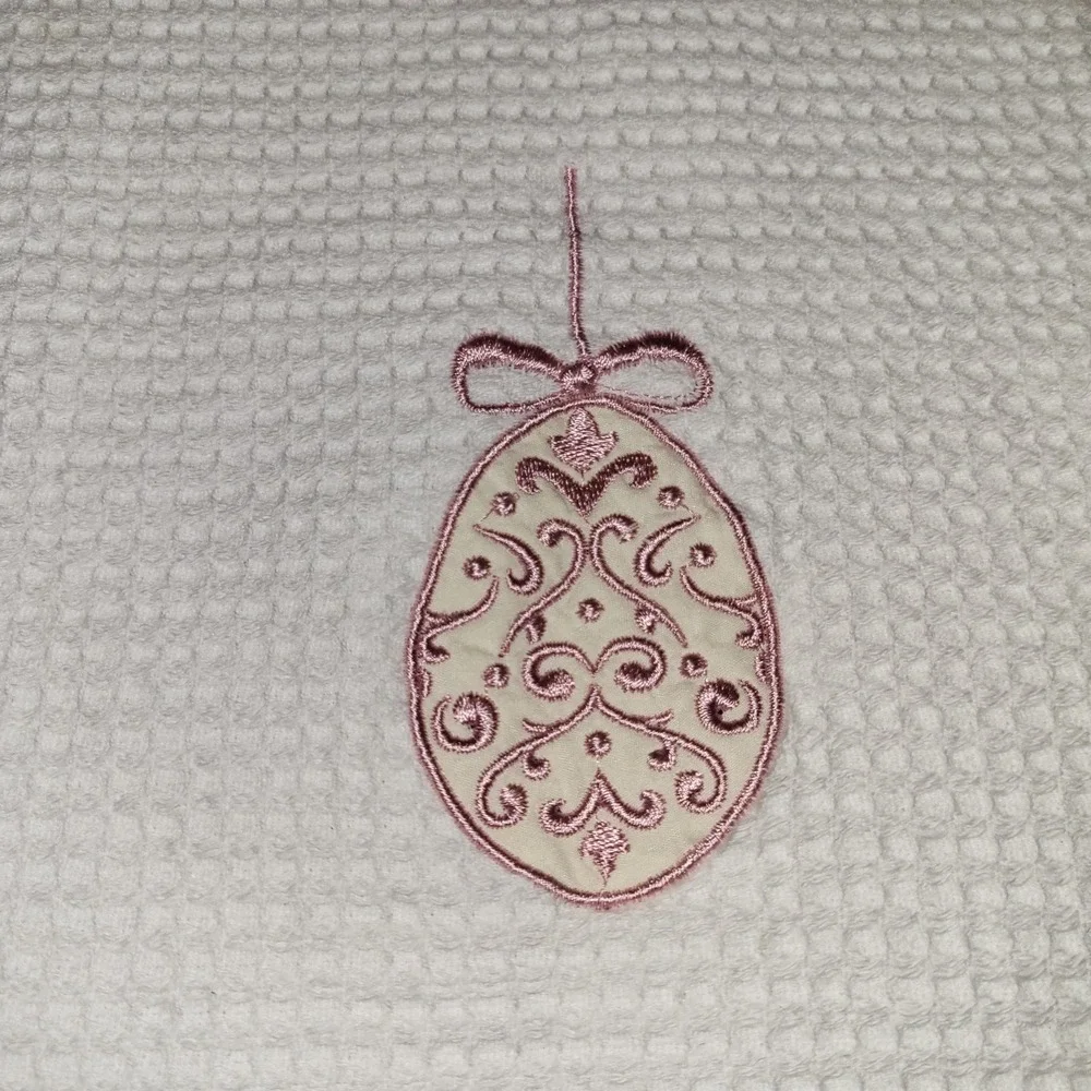 Bittersweet Inn Made in Turkey Easter Kitchen Towel Embroidered 100% Cotton 2 pc